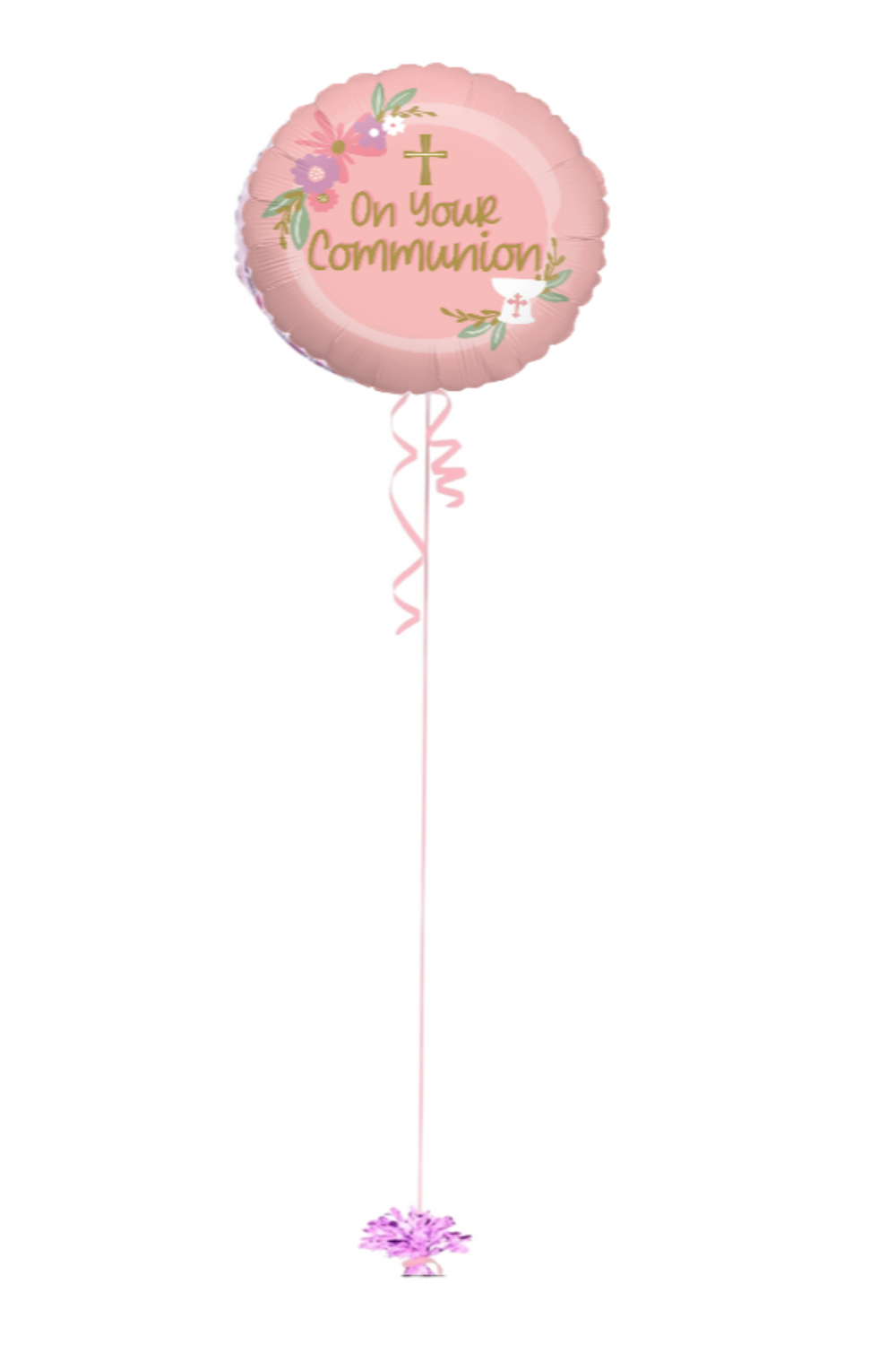 Pink Communion Balloon Bouquet ๐๐ธ