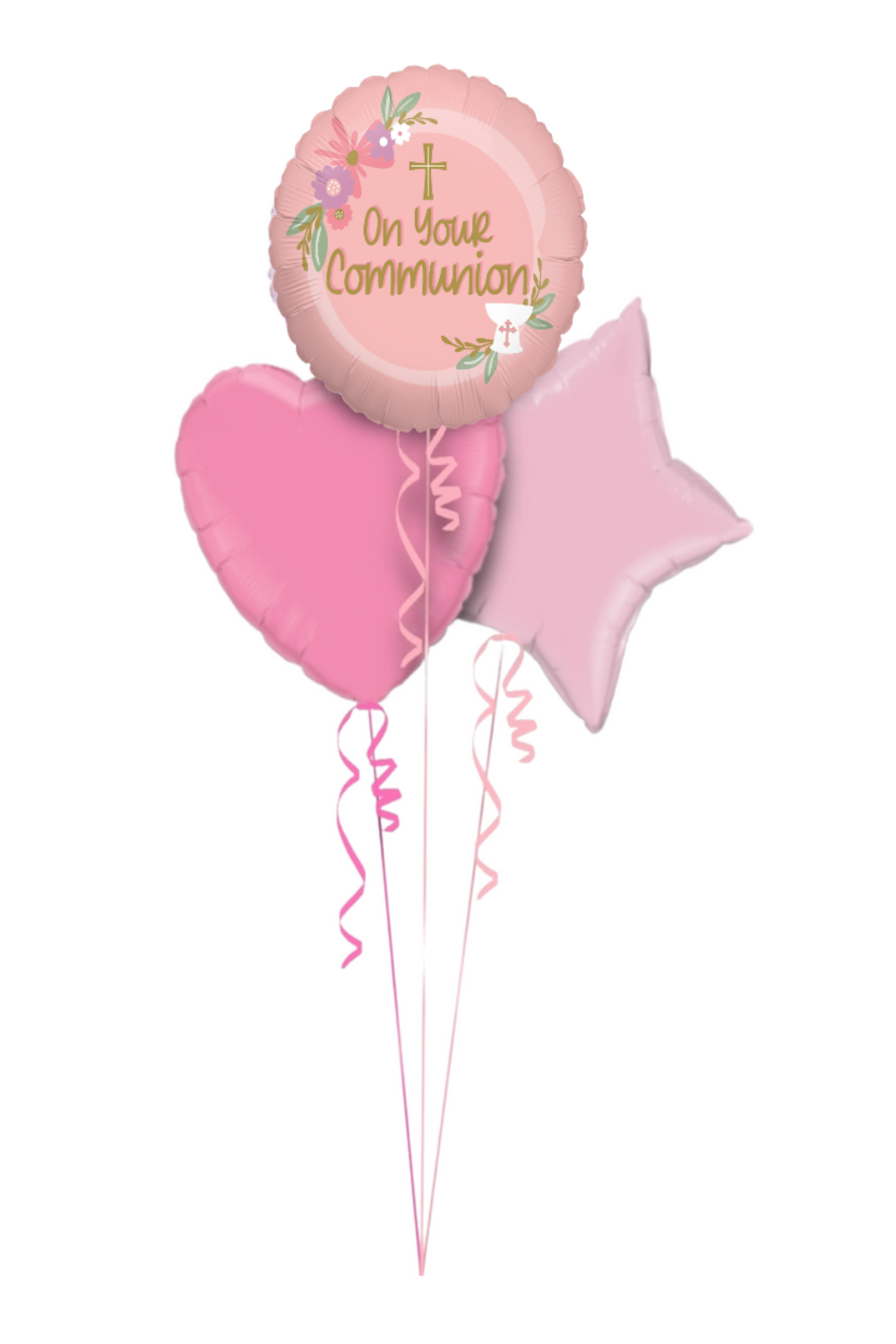 Pink Communion Balloon Bouquet ๐๐ธ