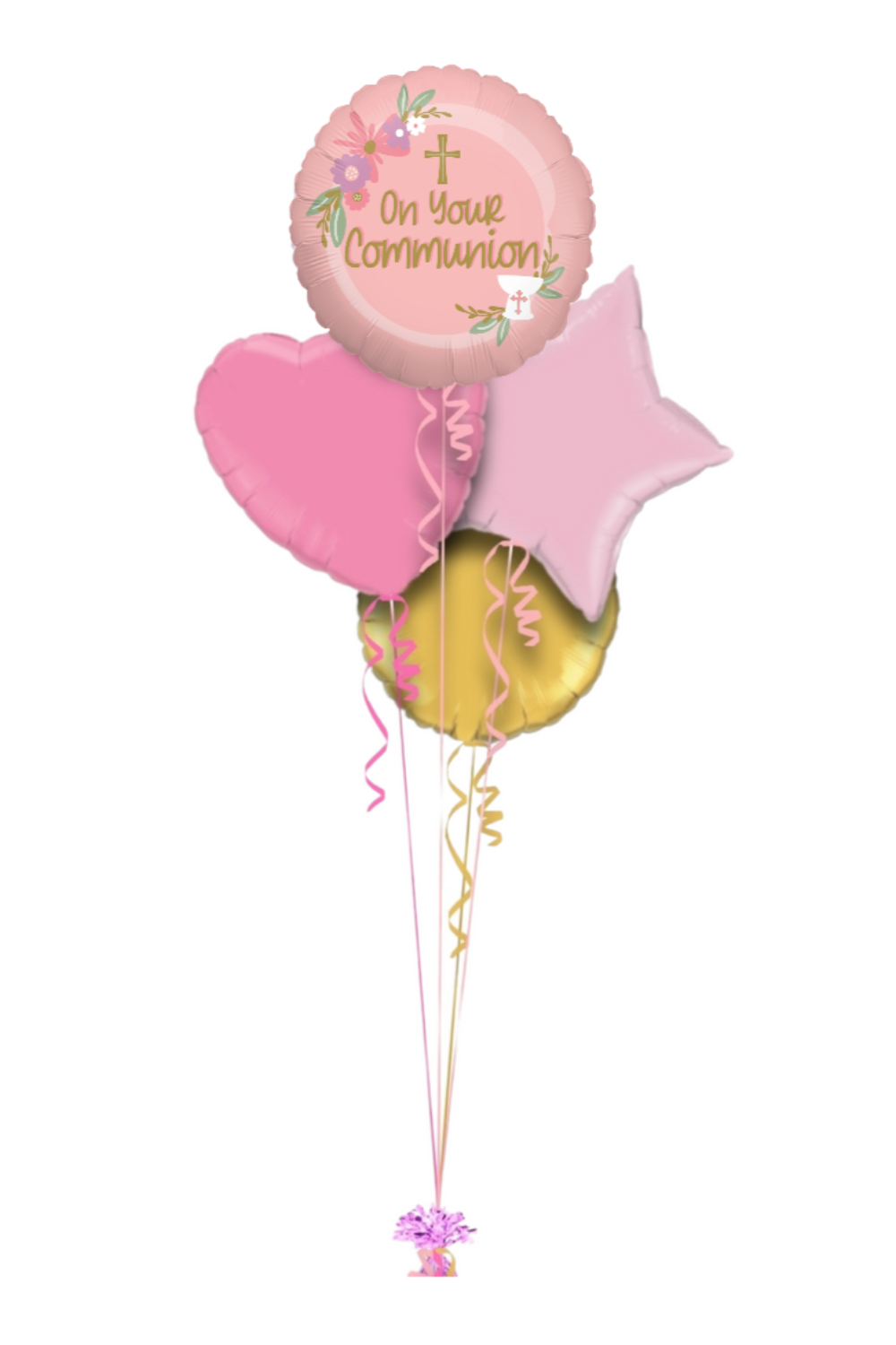 Pink Communion Balloon Bouquet ๐๐ธ