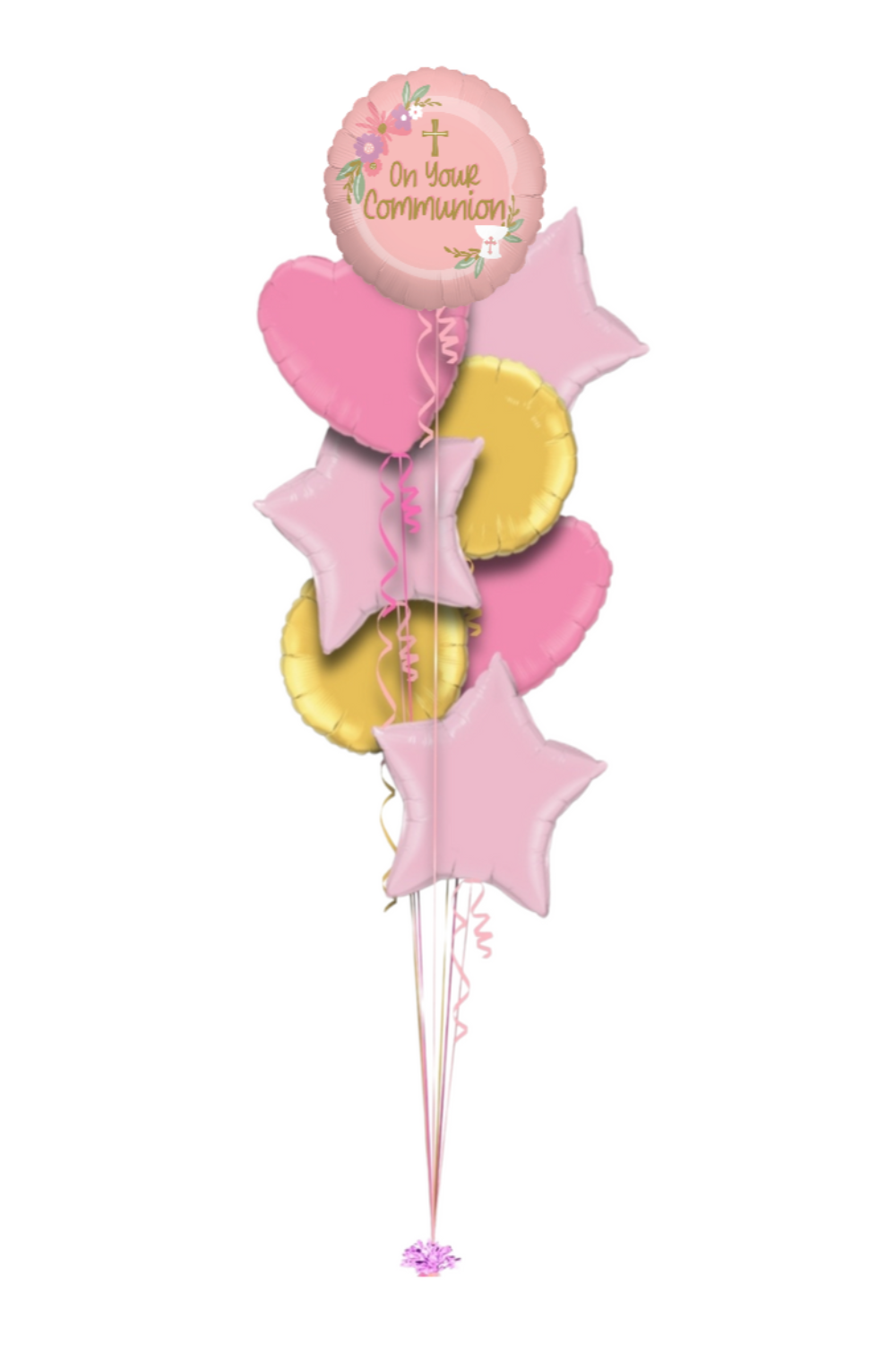Pink Communion Balloon Bouquet ๐๐ธ
