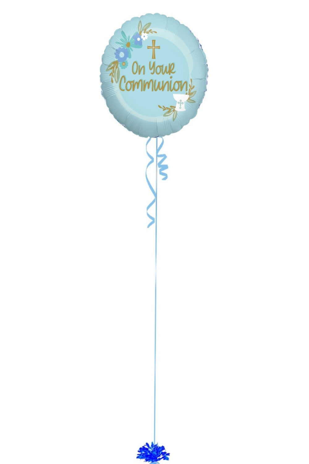 Blue Communion Balloon Bouquet ππ