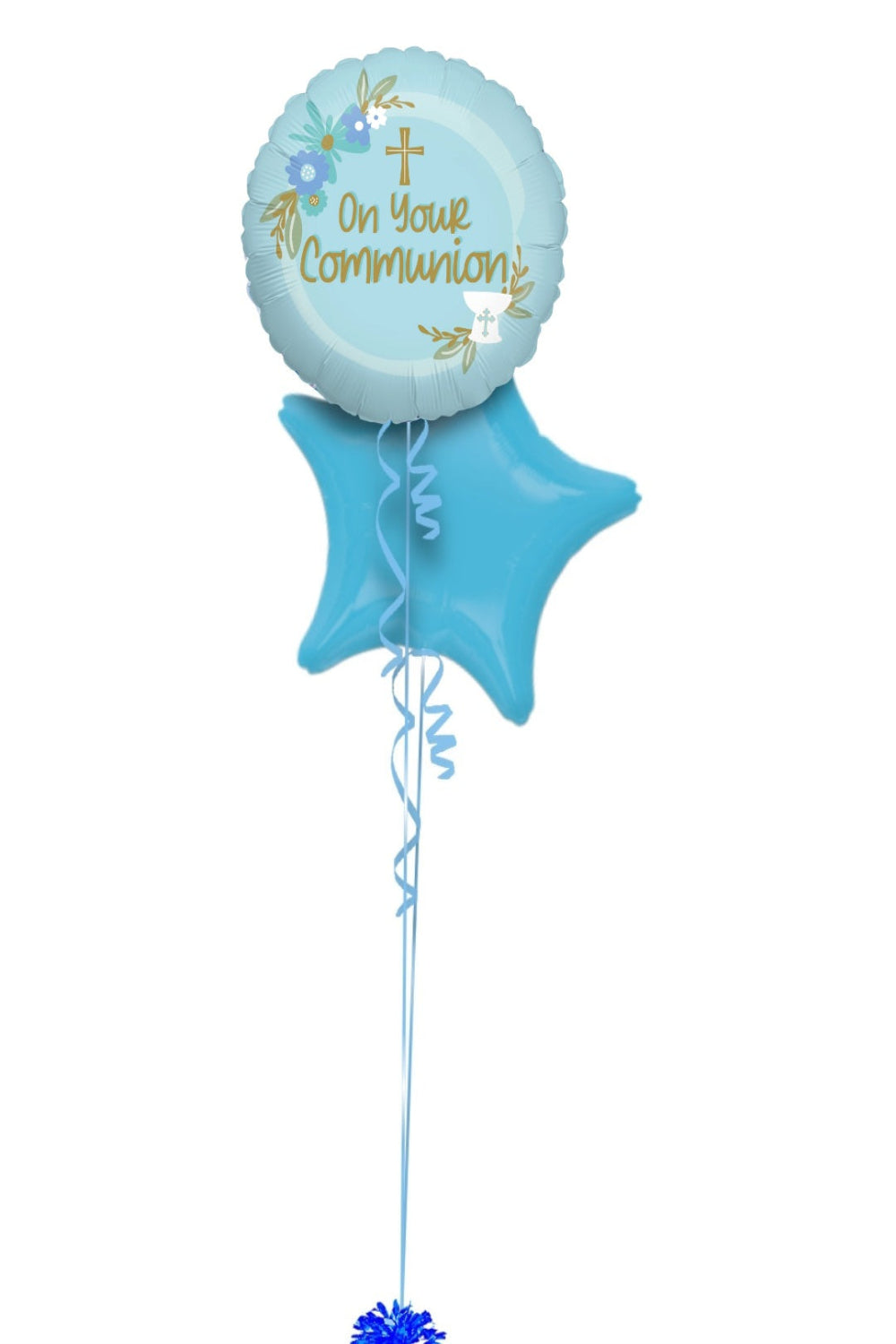 Blue Communion Balloon Bouquet ππ