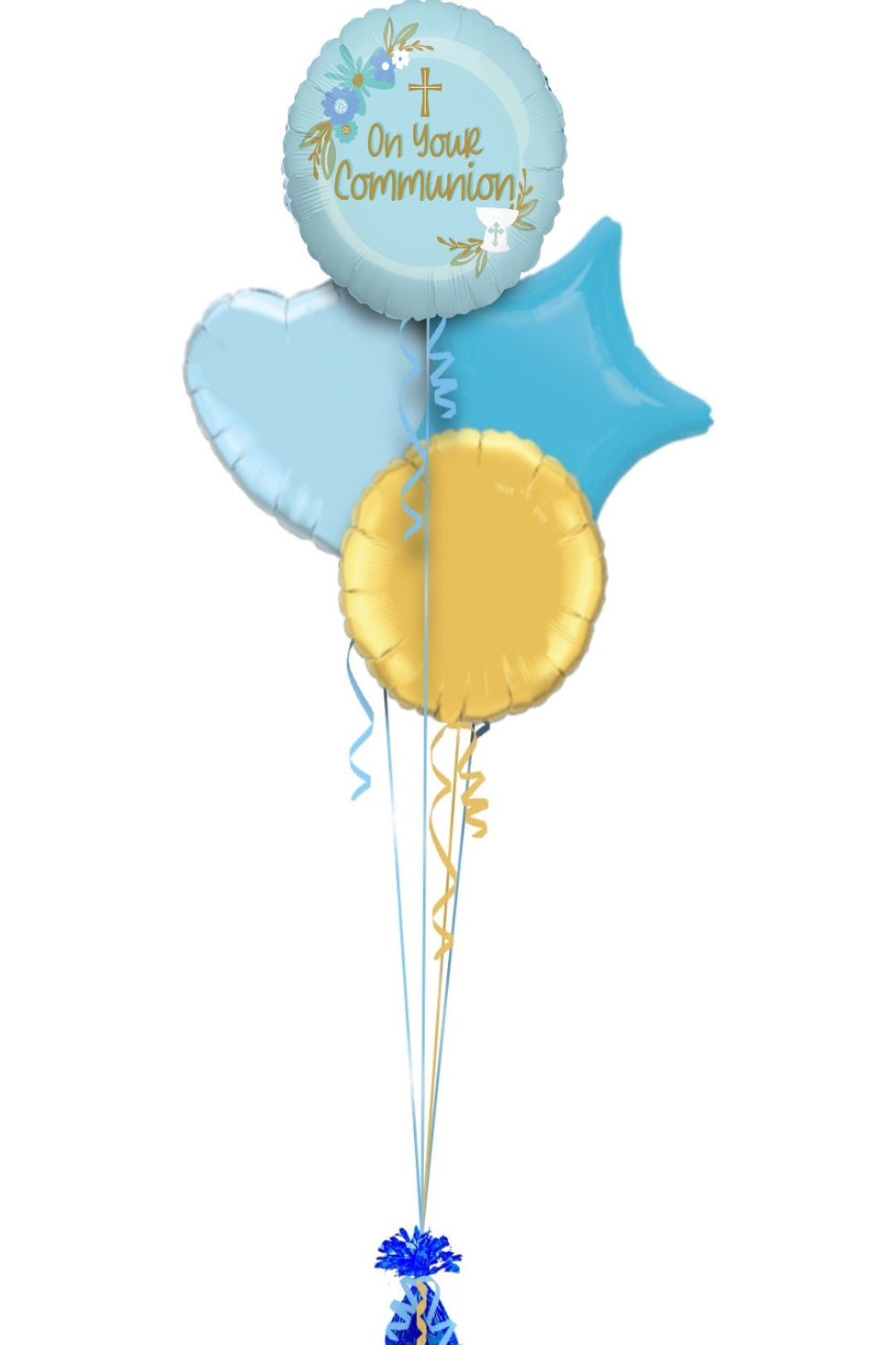 Blue Communion Balloon Bouquet ππ