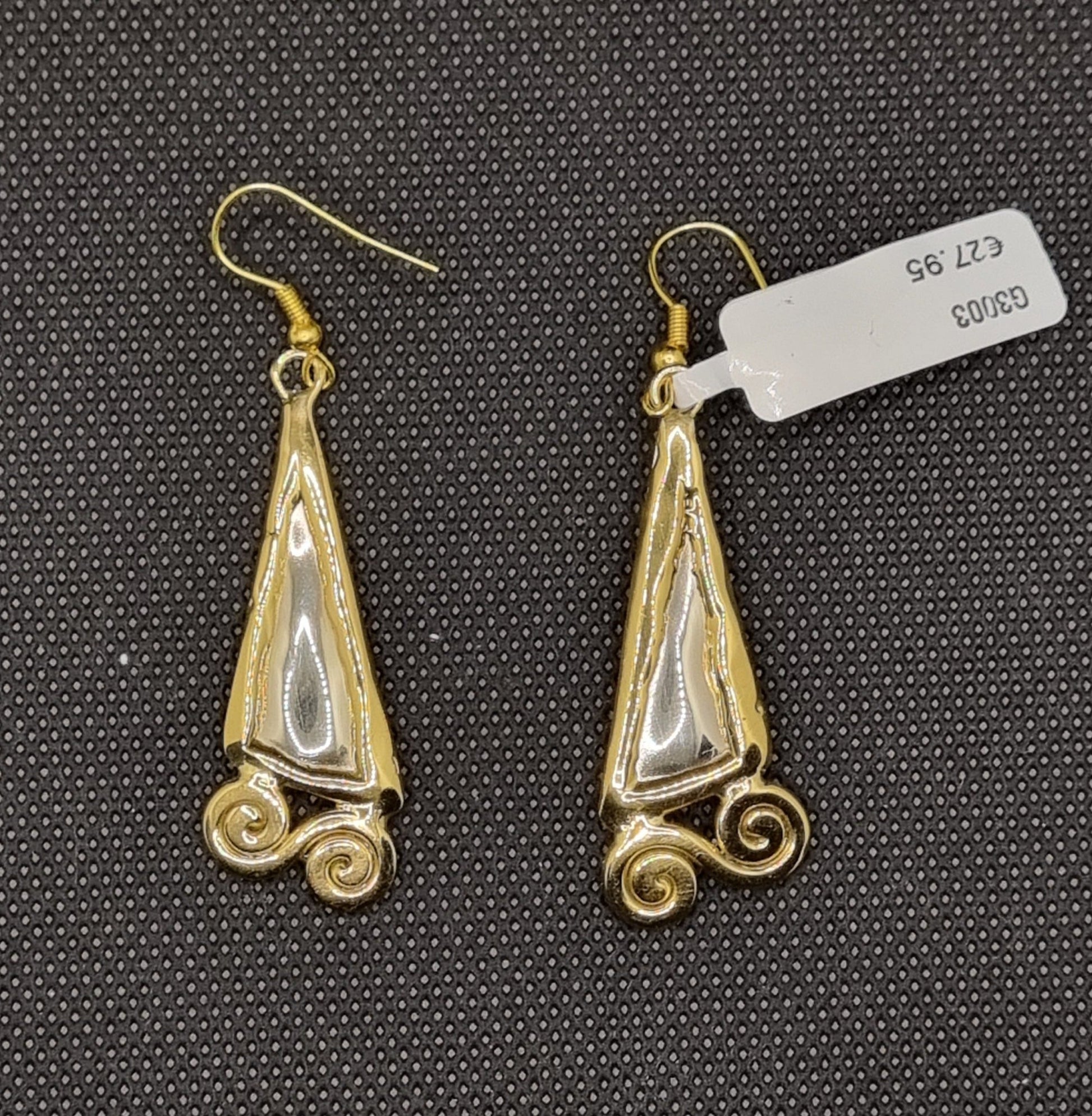 2 Colour Celtic Drop Ear Ring - A & M News and Gifts