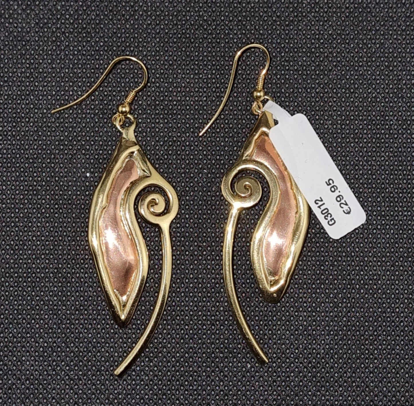 2 Colour Celtic Drop Ear Ring - A & M News and Gifts