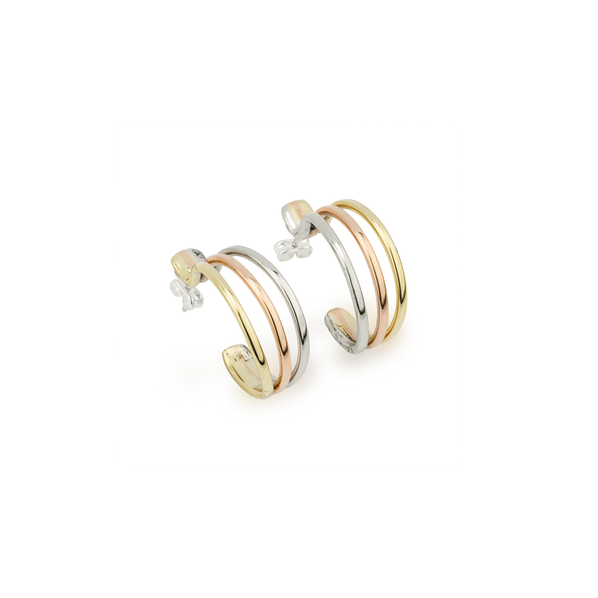 3 Colour Hoop Earrings - A & M News and Gifts