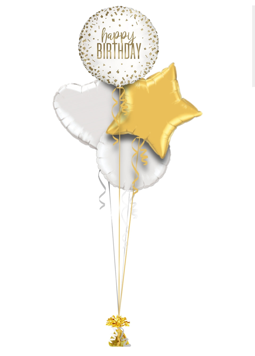 Birthday White & Gold