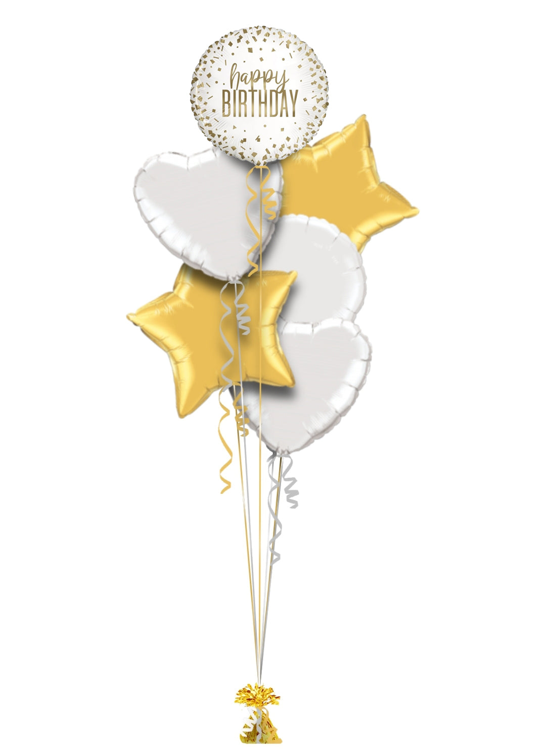 Birthday White & Gold