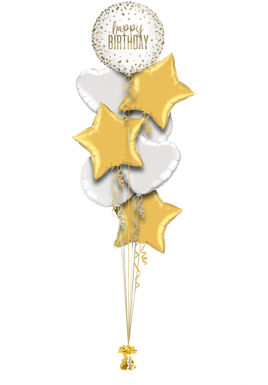 Birthday White & Gold