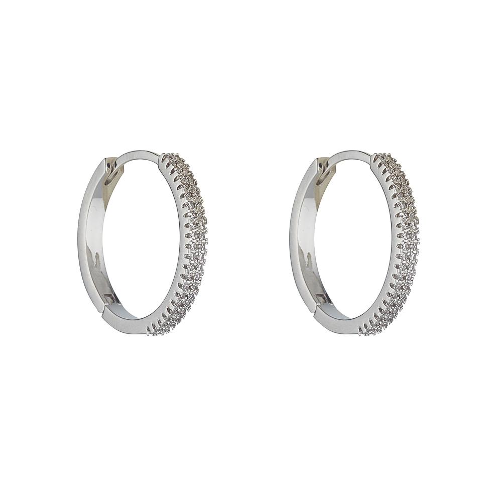 Savanah Rhodium Earrings Knight & Day