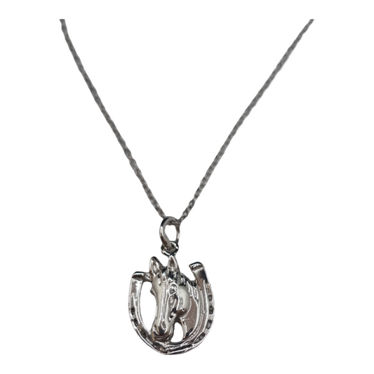 Celtic Horse Shoe Pendant  & Chain