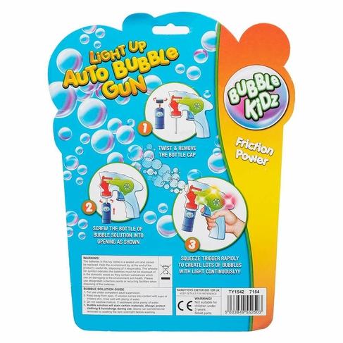 Auto Bubble Gun With Lights - A & M News and Gifts