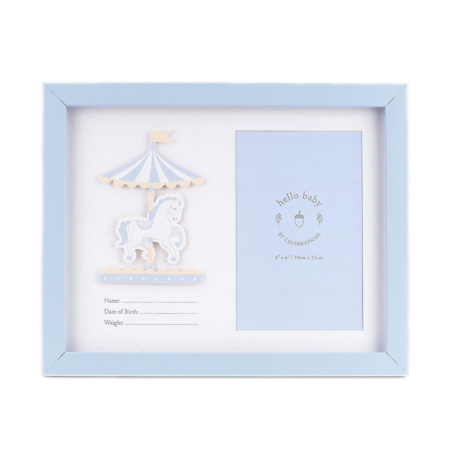 Baby Boy Frame with Data - A & M News and Gifts
