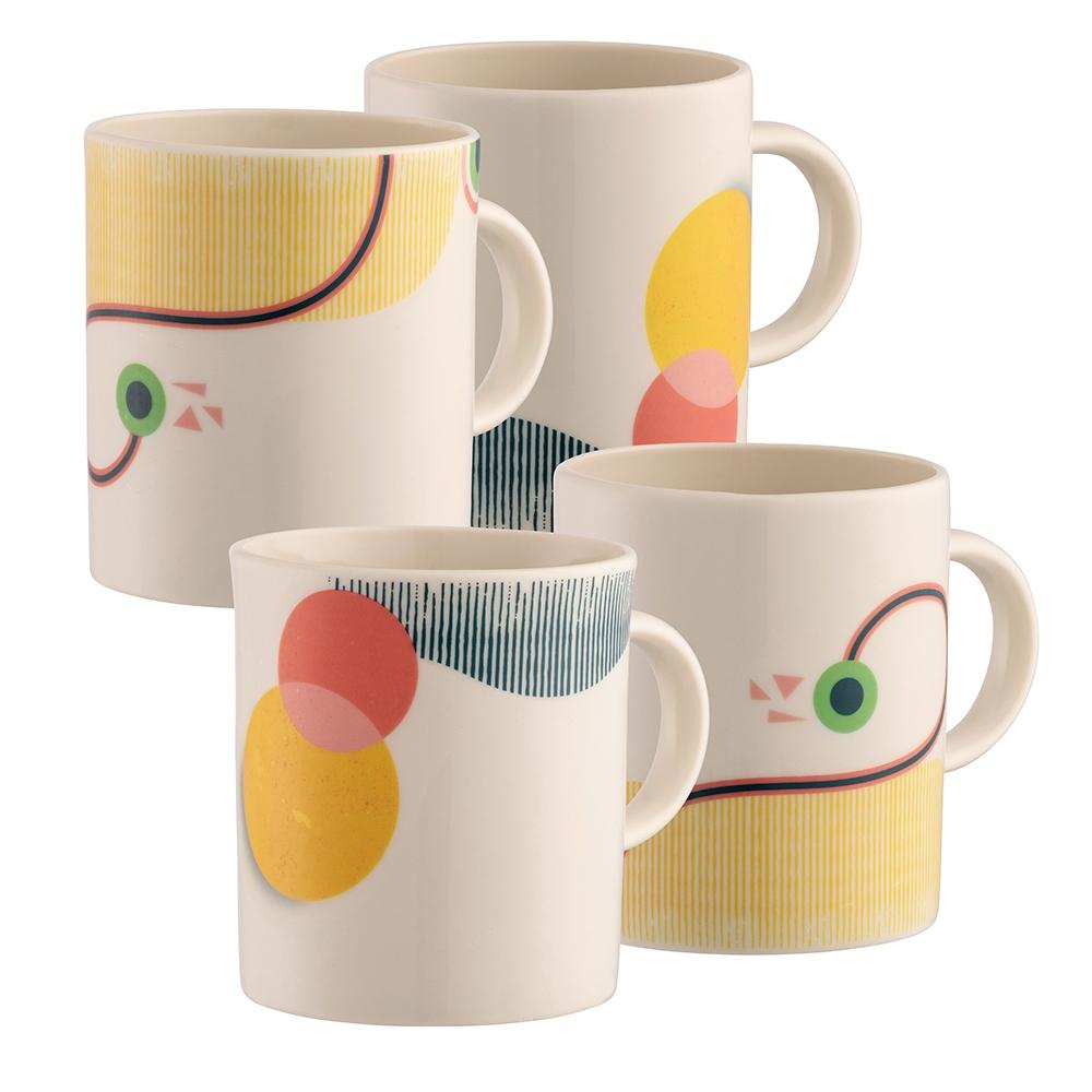 BELLEEK LIVING MODA MUGS - SET OF 4 - A & M News and Gifts