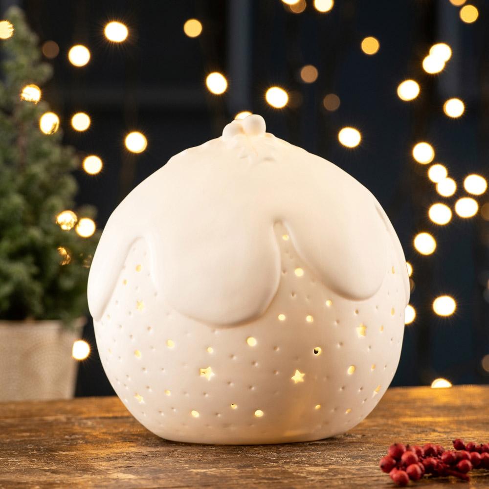 BELLEEK LIVING PLUM PUDDING LUMINIARE - A & M News and Gifts
