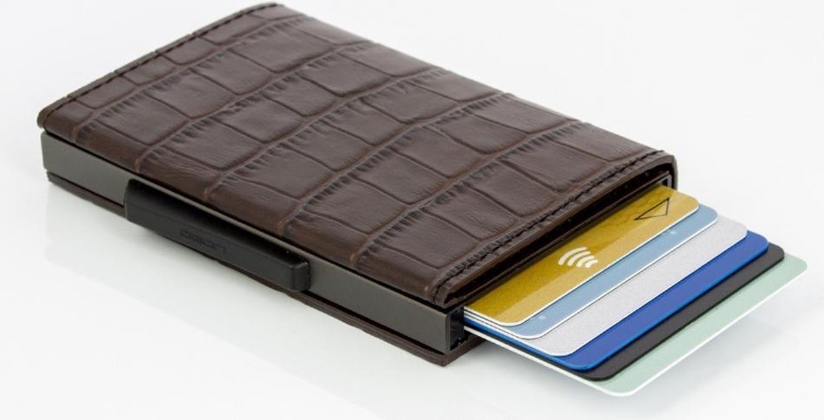 OGON Smart Wallet ( Brown Croc )