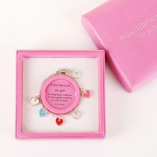 Equilibrium Girls Heart Charm Bracelet - A & M News and Gifts