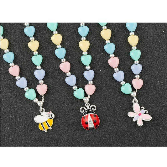 Equilibrium Girls Silver Plated Pastel Necklace - A & M News and Gifts