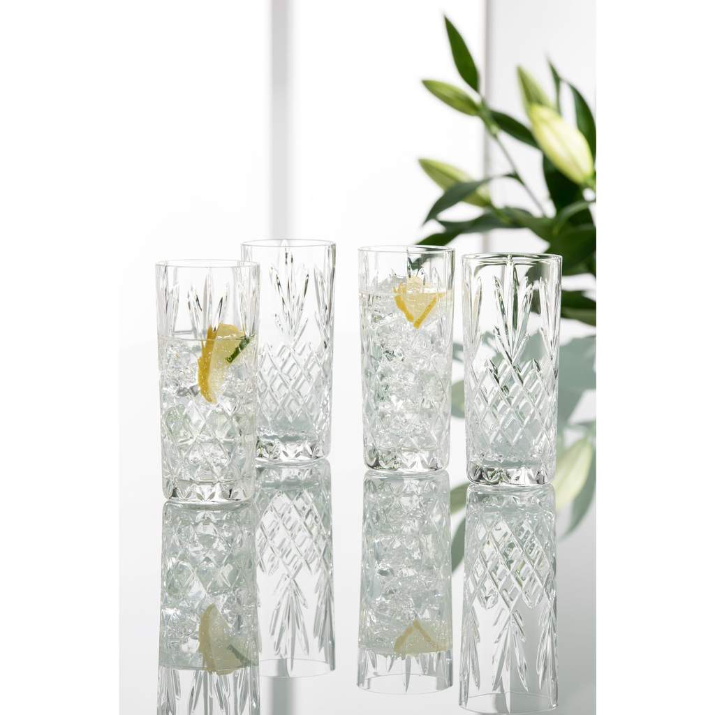 Galway Crystal RENMORE HI-BALL SET OF 4 - A & M News and Gifts