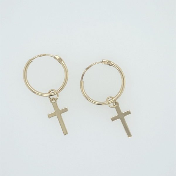 Cross on sale hanging earring