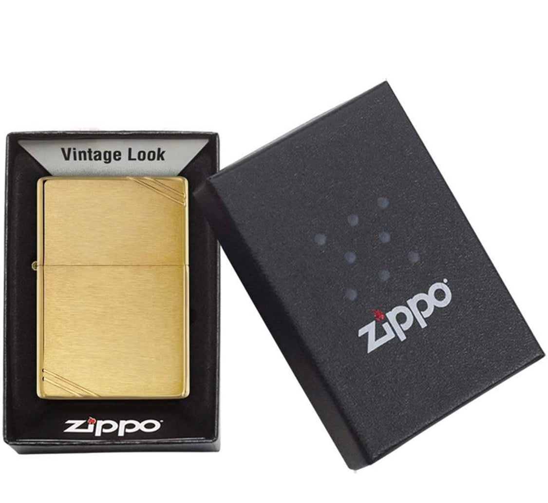 Zippo VINTAGE SLASHED BRASS