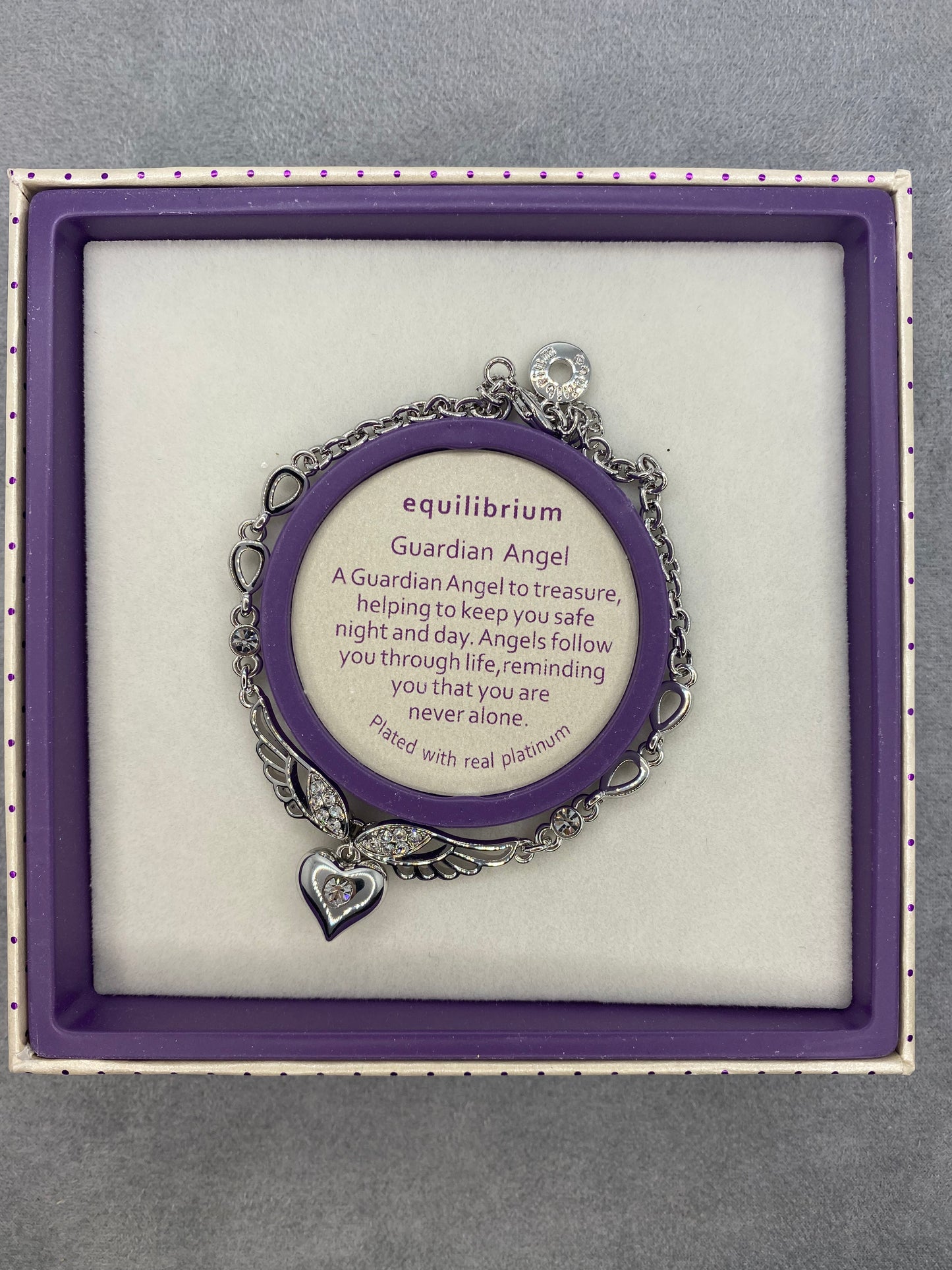 Guardian Angel Platinum Bracelet