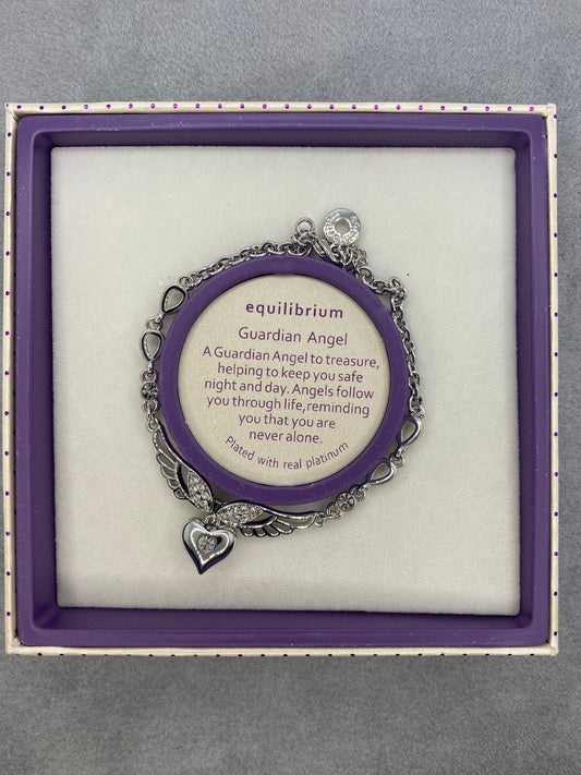 Guardian Angel Platinum Bracelet