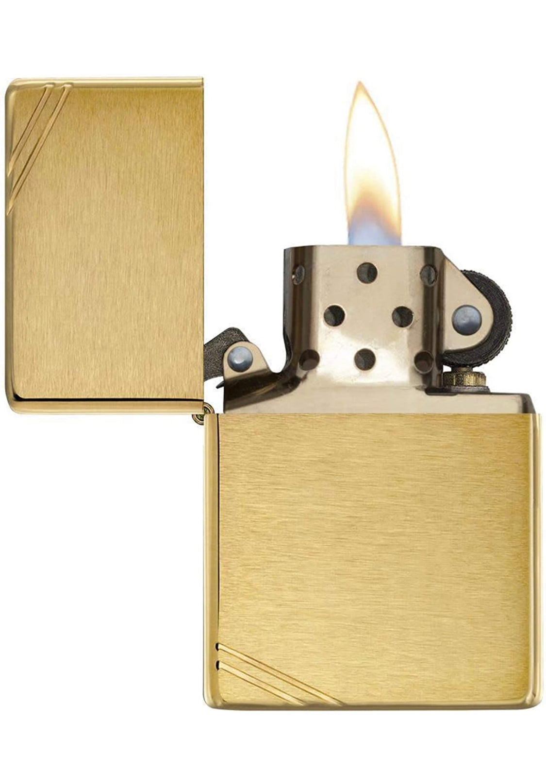 Zippo VINTAGE SLASHED BRASS