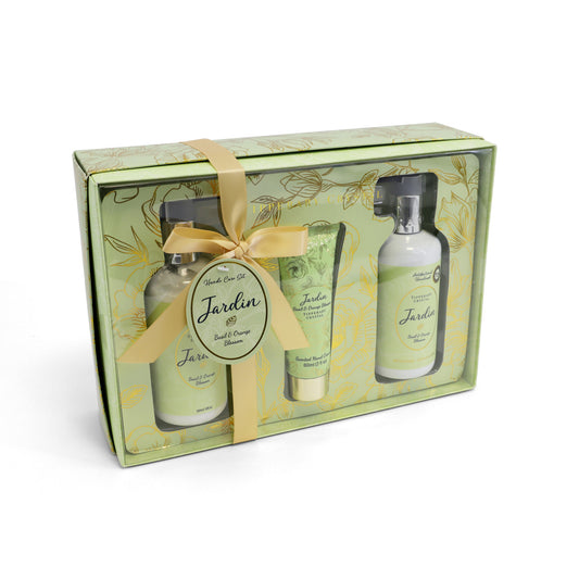 TIPPERARY CRYSTAL Jardin Basil & Orange Pump Handwash & Tube & Pump Handcream