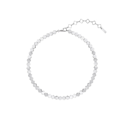 KAREN MILLEN MOSAIC SILVER NECKLACE - A & M News and Gifts