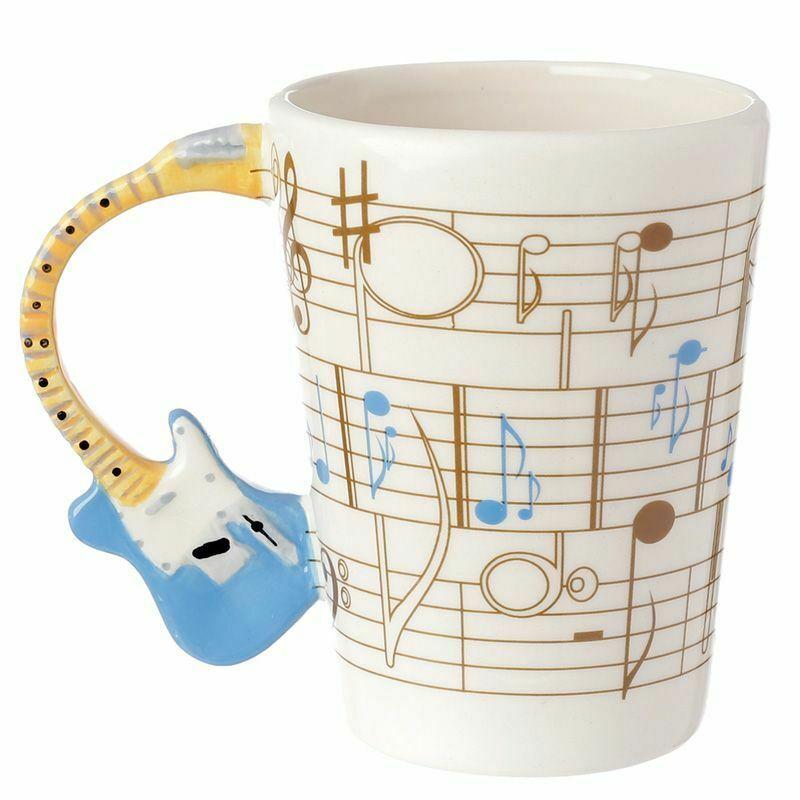 Musical Score Guitar Novelty Mug - A & M News and Gifts