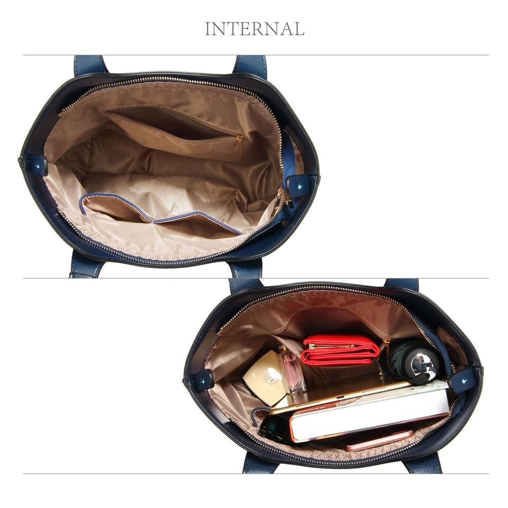 NAVY Ladies Fashion Tote Handbag - A & M News and Gifts