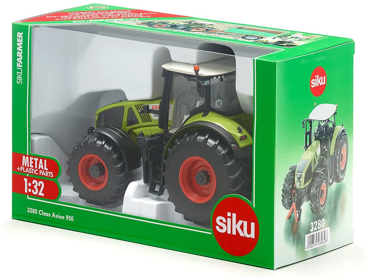 SIKU 3280 Farmer Claas Axion 950 Tractor, Green - A & M News and Gifts