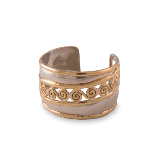 Sprial Copper twoTone Bangle - A & M News and Gifts