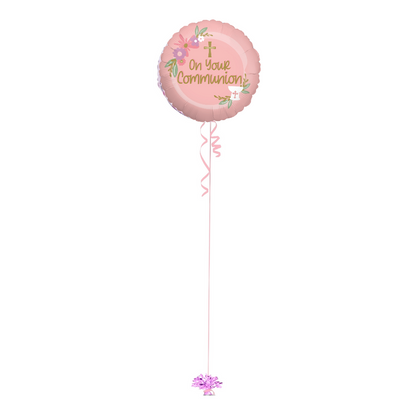 Communion Balloon Bouquet ( Pink )