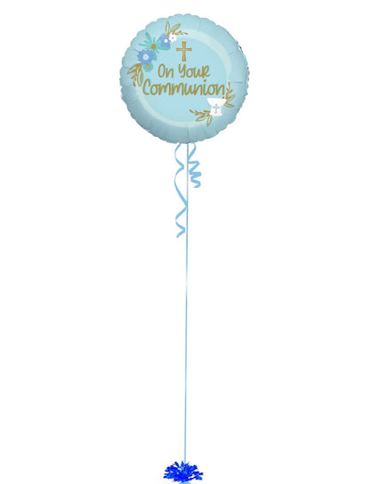 Communion Balloon Bouquet ( Blue )