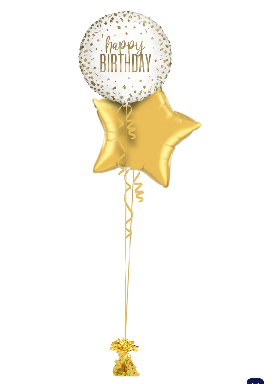 Birthday White & Gold