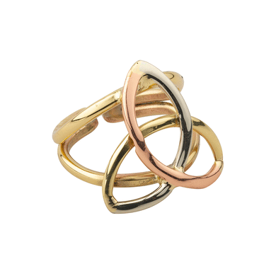 3 Colour Trinity Knot Ring - A & M News and Gifts
