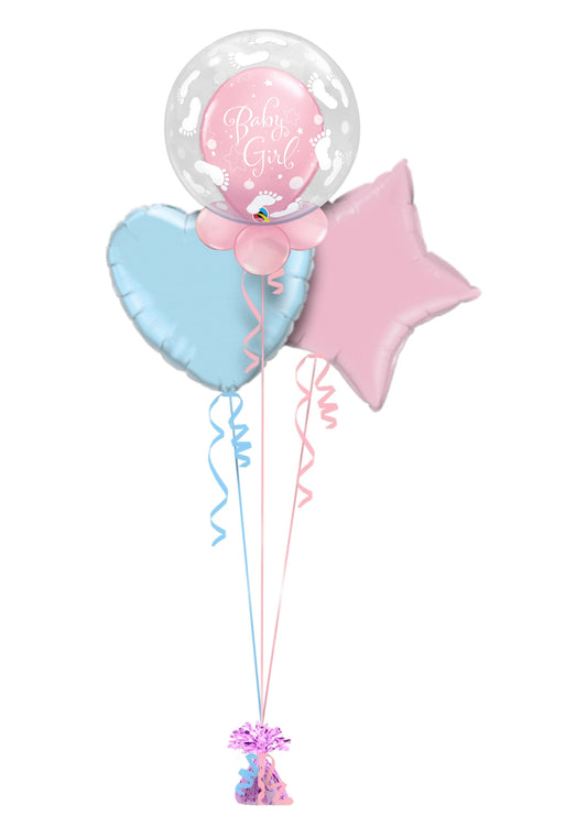 Baby Girl Bubble Balloon