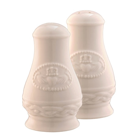 BELLEEK CLASSIC CLADDAGH SALT & PEPPER