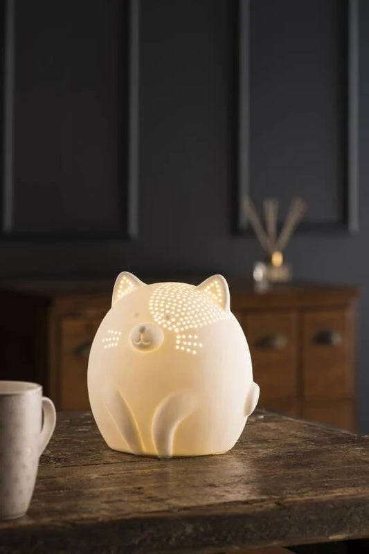 Belleek Kitty Cat Luminaire │7867