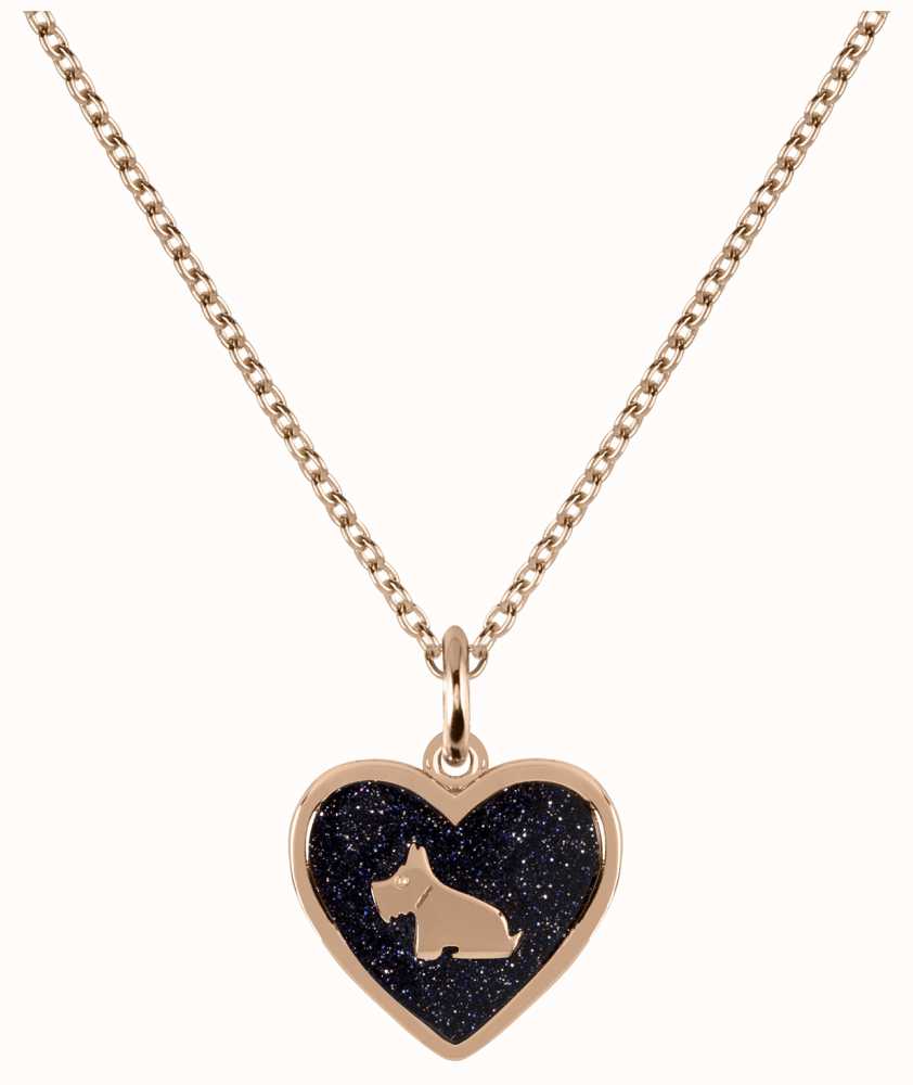 Radley Jewellery Fashion Heart Shaped Pendant Rose Gold Necklace