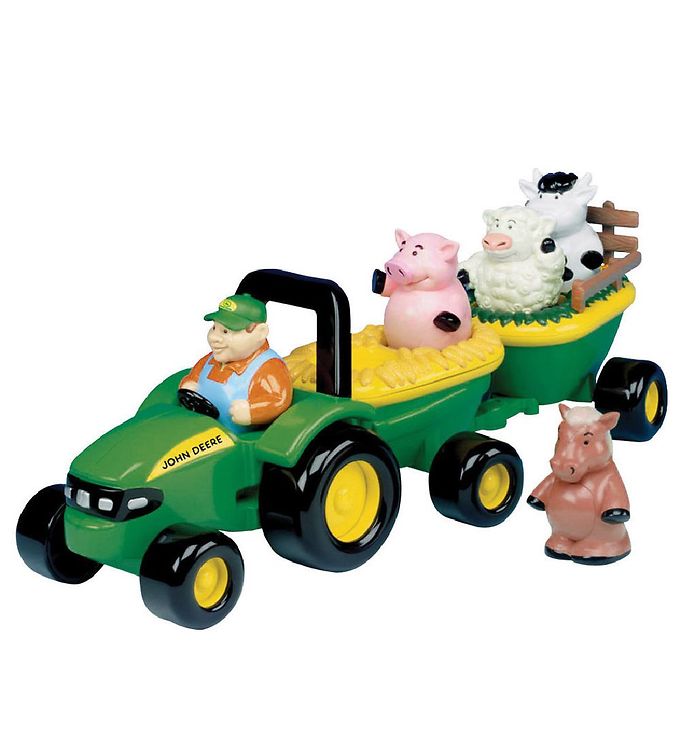 John Deere Construction Truck - 36 cm - Tractor with animals