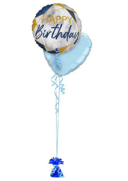 Birthday Blue & Gold