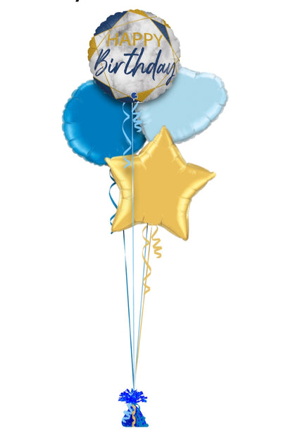 Birthday Blue & Gold