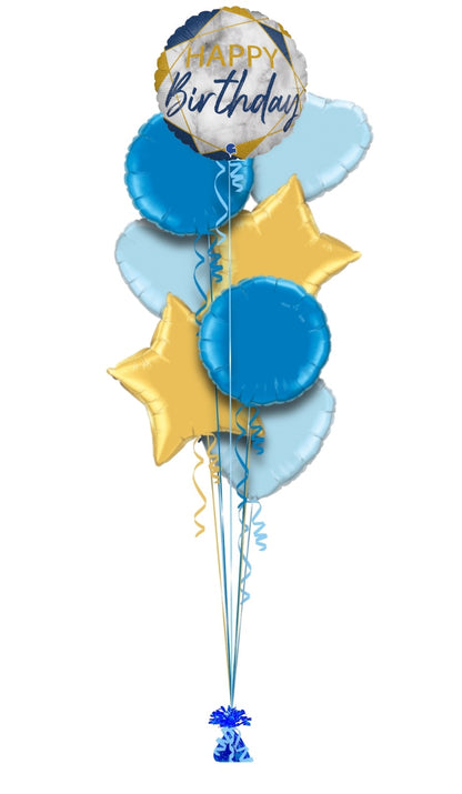 Birthday Blue & Gold