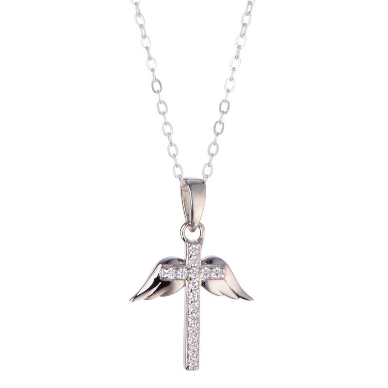 ANGEL WINGS CROSS PENDANT - A & M News and Gifts