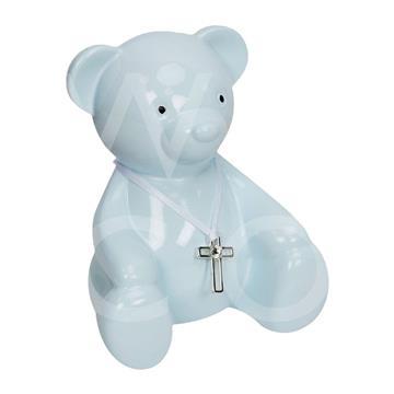 Bambino Metal Teddy Bear Money Box - A & M News and Gifts