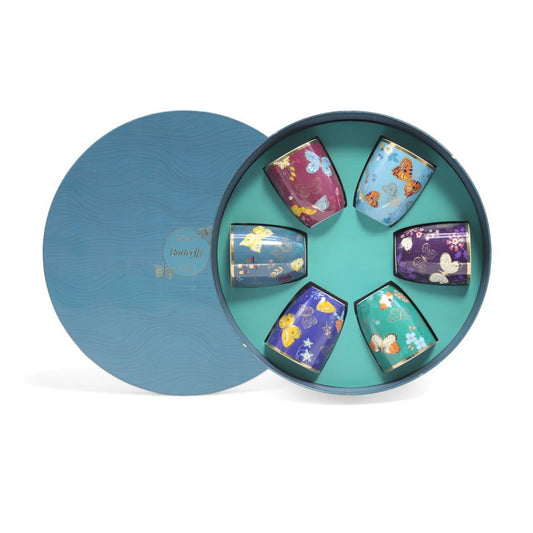 BUTTERFLY MUGS PARTY PACK SET OF 6
