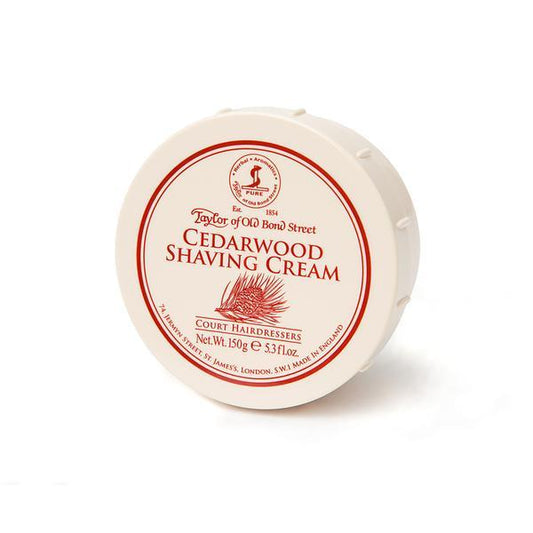 Cedarwood Shaving Cream Bowl 150g - A & M News and Gifts